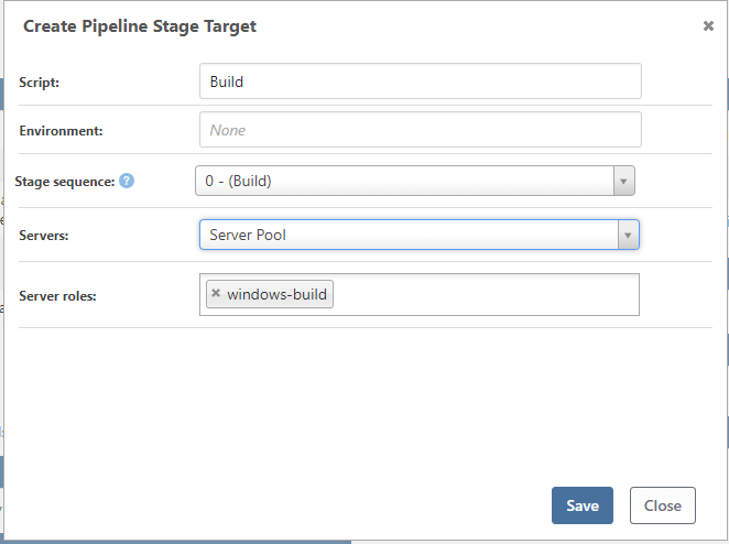 targeting a server pool